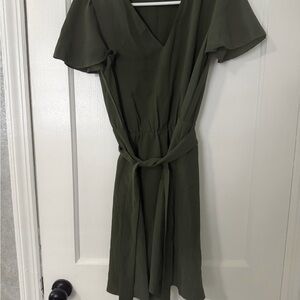 SHEIN Olive Midi Dress